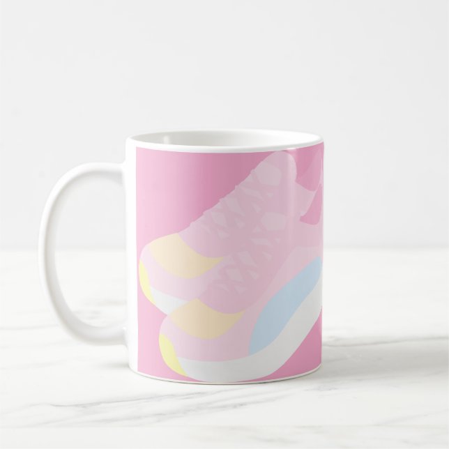 Caneca De Café Pink Running Shoes (Esquerda)