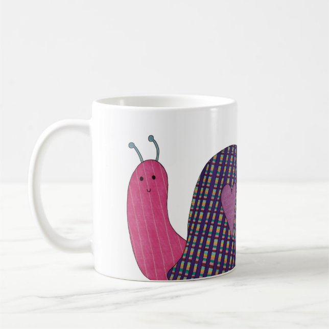 Caneca De Café Pink Snail Coffee Mug (Esquerda)