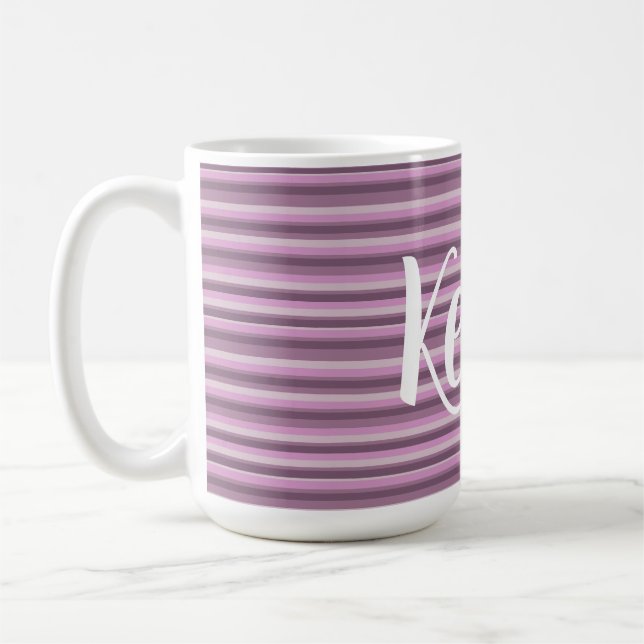 Caneca De Café Pink stripes (Esquerda)