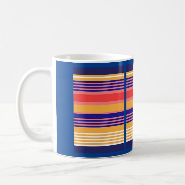 CANECA DE CAFÉ PINK VERMELHO AMARELO FAIXA (Esquerda)