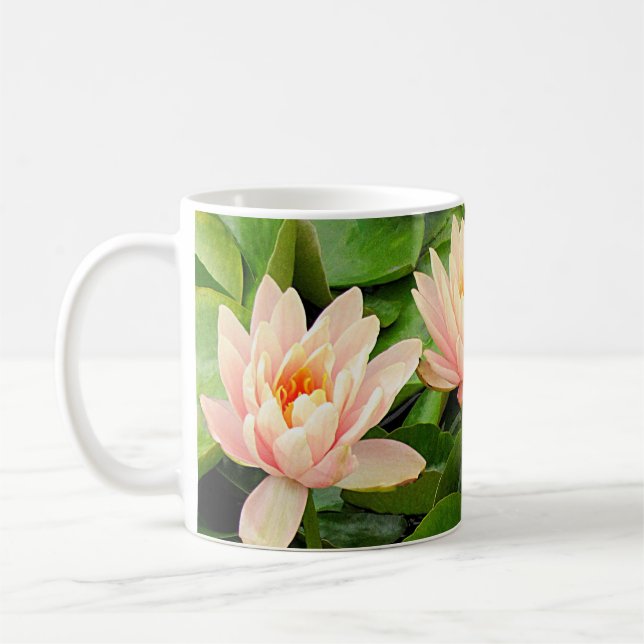 Caneca De Café Pink Waterlily Quartet Mug (Esquerda)