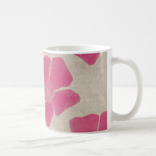 Caneca De Café Pino bonito de MugA da flor cor-de-rosa