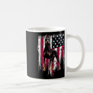 Caneca De Café Pinscher Bandeira Americana EUA Incrível 