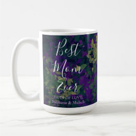 Caneca De Café Pintada Mão Floral De Jardim Elegante Da Melhor Mã