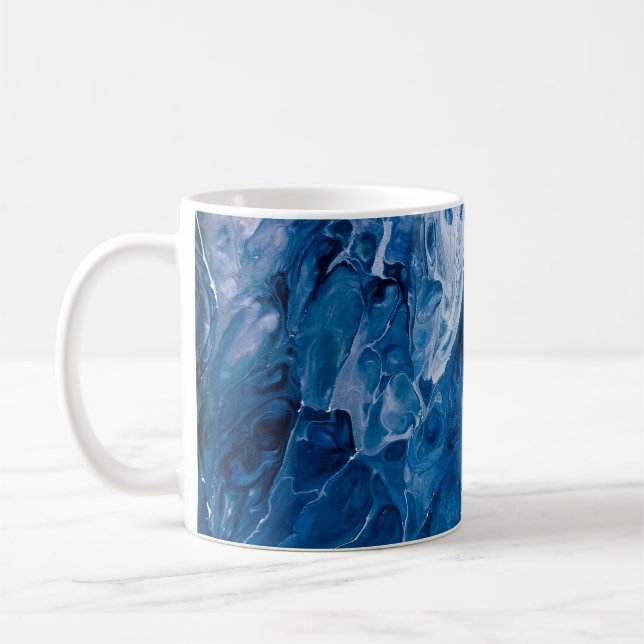 Caneca De Café Pintado com abstrato criativo, wallpap (Esquerda)