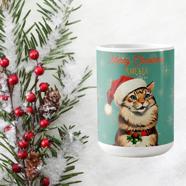 Caneca De Café Pintage Retro Pinup Vintage Natal (Criador carregado)