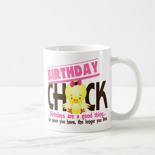 Caneca De Café Pintinho 4 do aniversário (Direita)