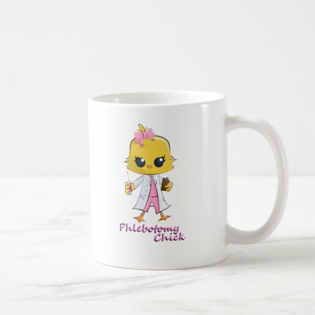 Caneca De Café Pintinho da flebotomia (Direita)
