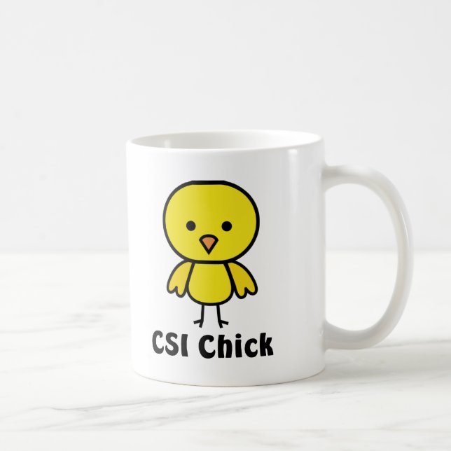 Caneca De Café Pintinho de CSI (Direita)
