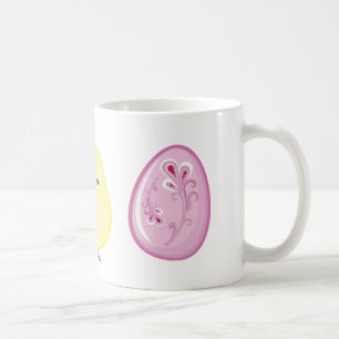 Caneca De Café Pintinho de páscoa e ovos