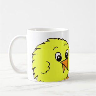 Caneca De Café Pintinhos Amarelos de Cartoon Bonitos