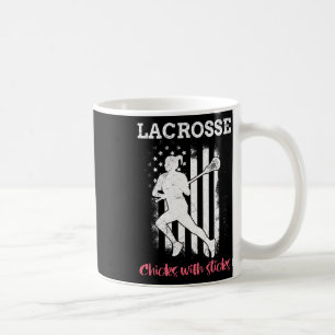 Caneca De Café Pintinhos De Lacrosse Com Sticks Lacrosse