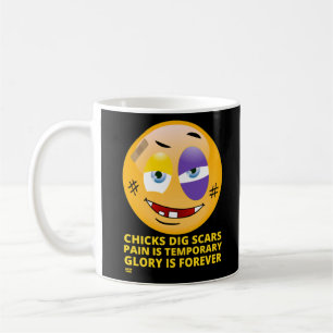 Caneca De Café "PINTINHOS DIG SCARS" engraçado emoji
