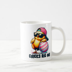 Caneca De Café Pintinhos Me Engravidam Páscoa Páscoa Engraçada Pa