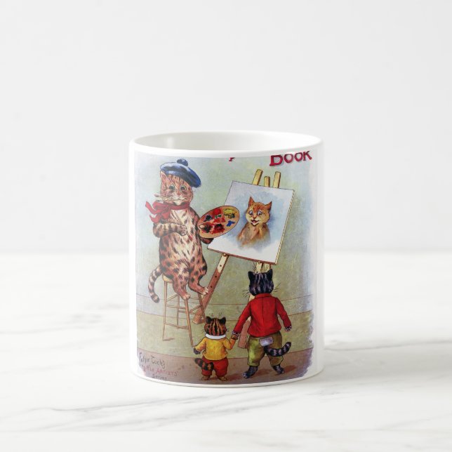 Caneca De Café Pintor Cat, Louis Wain (Centro)