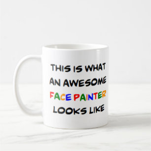 Caneca De Café pintor de rosto incrível