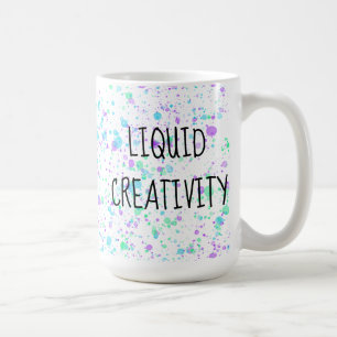 Caneca De Café Pintor Líquido De Criatividade
