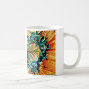 Caneca De Café Pintor original de girassol amarelo