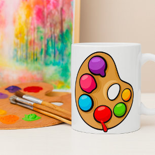 Caneca De Café Pintores - Arte - Artista Paint Coffee Mug
