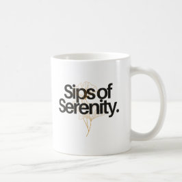 CANECA DE CAFÉ PINTOS DE SERENIDADE.