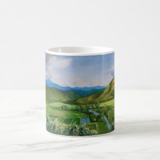 Caneca De Café Pintura a óleo do Havaí no Vale do Hanalei
