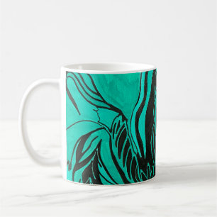 Caneca De Café Pintura Acrílica