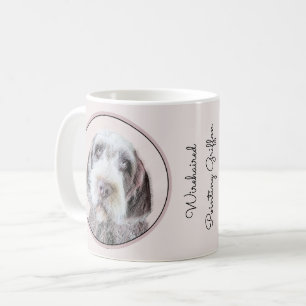 Caneca De Café Pintura apontar Griffon Wirehaired - arte do cão