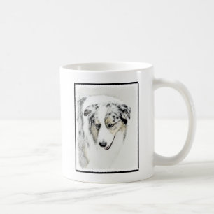 Caneca De Café Pintura Australiana de Pastor - Arte Original de C