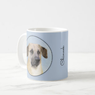 Caneca De Café Pintura Chinook (Ouvidos Soltos) - Arte Cachorro O