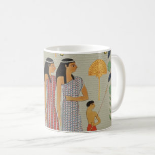 Caneca De Café pintura colorida gigante egípcia antiga decorada