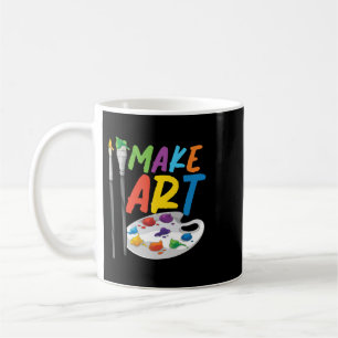 Caneca De Café Pintura Colorida Pinta Pincel Pintura Fazer Arte