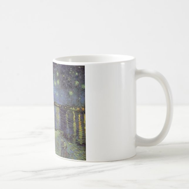Caneca De Café Pintura da Noite Estrelada de Van Gogh (Direita)