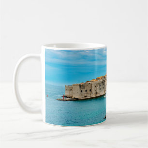 Caneca De Café Pintura da praia de Dubrovnik