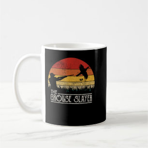 Caneca De Café Pintura de Caça ao Tetraz ao Pôr do Sol em Estilo