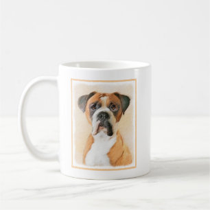 Caneca De Café Pintura De Cachorro Descortada Arte Animal Origina