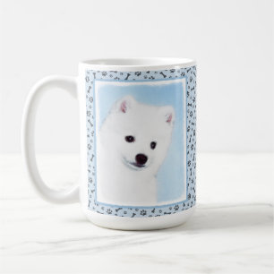 Caneca De Café Pintura de Cachorro Eskimo Americano - Arte Origin