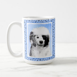 Caneca De Café Pintura de Cachorro Português - Arte Original de C