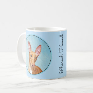Caneca De Café Pintura De Cão Faraó - Arte De Cão Original