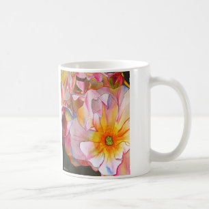 Caneca De Café Pintura de cor d'água Pastel Cornelia Rosa