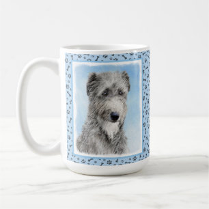 Caneca De Café Pintura De Deerhound Escocês - Cachorro Original C