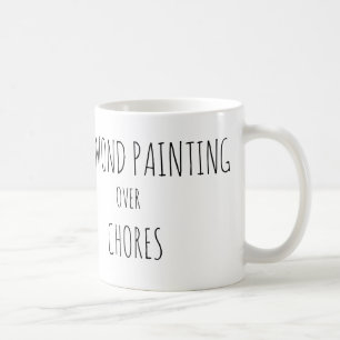 Caneca De Café Pintura de diamante em vez de tarefas