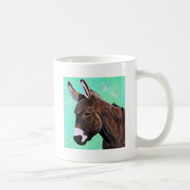 Caneca De Café Pintura de Donkey (Direita)