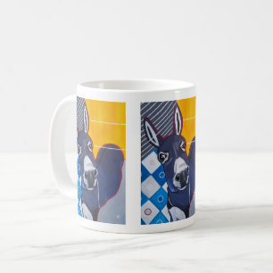 Caneca De Café Pintura de Donkey Punch por Alfred Fox