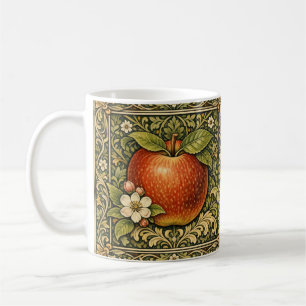 Caneca De Café Pintura de maçã vintage 