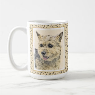 Caneca De Café Pintura de Norwich Terrier - Arte de Cachorro Orig