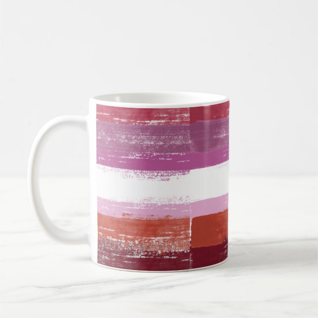 Caneca De Café Pintura de Orgulho Lésbico (Esquerda)