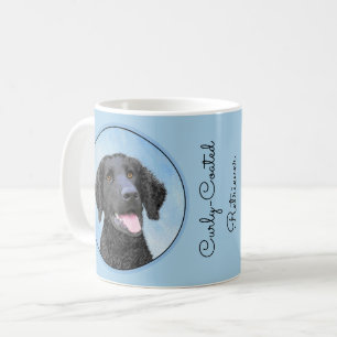 Caneca De Café Pintura De Retriever Revestida Por Cachorro - Arte