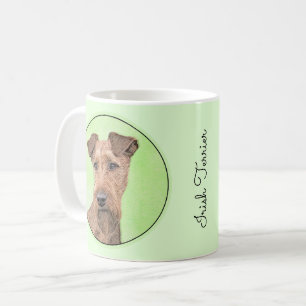 Caneca De Café Pintura de Terrier irlandesa - Arte de Cão Origin