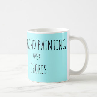 Caneca De Café Pintura diamantada em vez de tarefas
