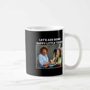 Caneca De Café Pintura Divertida de Trump com Lágrimas Liberais P